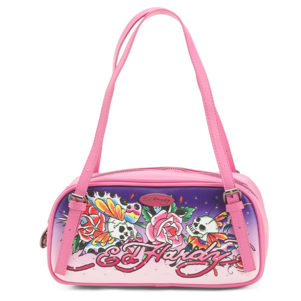 Ed Hardy Pink Shoulder Bag